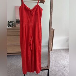 J Crew jumpsuit size 4 Linen and Lined